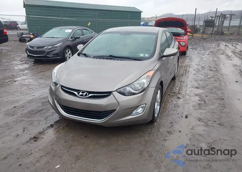 2013 Hyundai Elantra Gls from USA, damaged, VIN 5NPDH4AE6DH293200